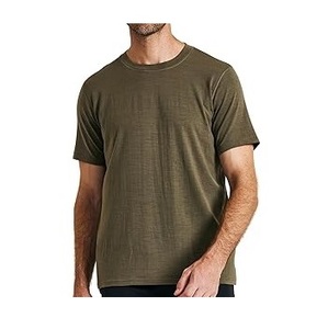 Camiseta Deportiva Ajustada Personalizada para Hombre, 100% Lana Merino, Camisetas Estampadas Transpirables, Gran Venta, OEM, MOQ Bajo - Product Image 1