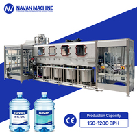 Machine de remplissage automatique de seaux de 5 gallons en acier inoxydable, équipement de remplissage d'eau pour fûts de 20 L pour la production d'eau potable