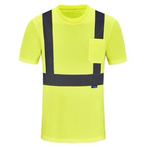 Camisetas de Trabajo de Alta Visibilidad, Transpirables, de Alta Calidad, Diseño Personalizado 2026, Colores y Tallas Personalizadas, Servicio OEM - Product Image 1