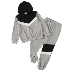 Custom Polyester Tracksuits <b>Set</b> For Toddler Girls Winter Sweatsuit Custom <b>Embroidery</b> Logo Warm Cotton Fleece Clothing For Kids - Product Image 1