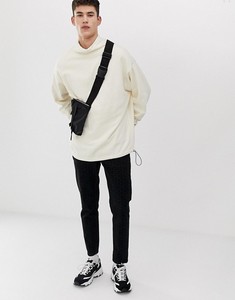 <b>Men's</b> Oversized Turtleneck Sweatshirt Solid Color Knitted Cotton Casual <b>Pullover</b> Autumn Wear - Product Image 4