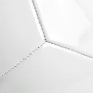Ballon de football blanc de haute qualité taille 5 en PVC, ballon d'entraînement monocouche pour la pratique, la compétition et le divertissement - Product Image 6