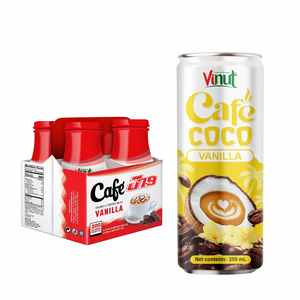 Bebida de Café Espresso en Lata de Aluminio de 330 ml, 24 Latas, Sin Azúcar Añadido, Bajo en Calorías, VINUT para Mayoristas, Importadores y Distribuidores - Product Image 1