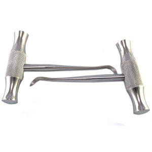 DENTRIC IMPLANTS DI-101D1 Juego de Elevadores Manuales de Extracción de Dientes con Barra Transversal Winter Root, 2 Instrumentos Quirúrgicos Dentales Plateados - Product Image 3