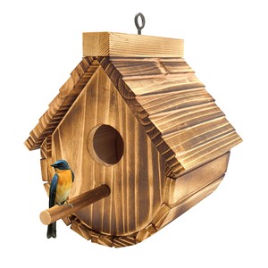 Nichoir artisanal en bois de teck - Décoration de jardin rustique - Vente en gros - Product Image 4