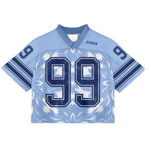 Camiseta de Fútbol Americano Estampada de Calidad OEM ODM, de Secado Rápido, Transpirable, Talla Grande, Manga Corta, Uniforme para Fanáticos - Product Image 3