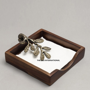 Porte-serviettes décoratif en nacre, accessoire de cuisine et de salle à manger haut de gamme, vaisselle pour la maison et l'hôtel - Product Image 4