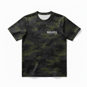 Durable Polyester Soft Shell Breathable Summer Hunting <b>T</b>-Shirt Fade Resistant Camouflage Print Tactical Tee Professional Field - Product Image 3