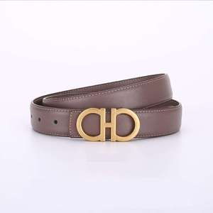 Nuevos Cinturones de Cuero Genuino para Mujer, Diseño en Forma de 8, Venta al Por Mayor de Fábrica, Cinturones de Moda para Vestidos y Jeans - Product Image 3