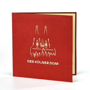 Modèle de papier 3D personnalisé pour l'église, pour carte pop-up de vœux et décorations - Product Image 3