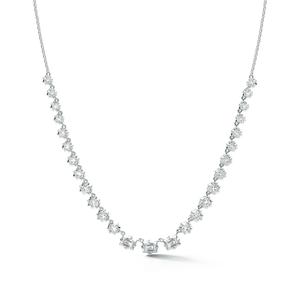 Collar de cadena para suéter con diamantes cultivados en laboratorio al por mayor, corte esmeralda Riviera, oro de 14K, proveedor de joyería de lujo, OEM ODM, moderno, IGI - Product Image 2