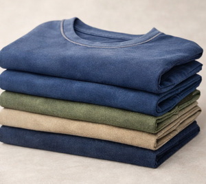 Camisetas de Hombre de Primera Calidad OEM, Tejidas en Algodón 100%, Talla Grande, Estilo Vintage, con Logotipo Personalizado y Serigrafía - Product Image 3