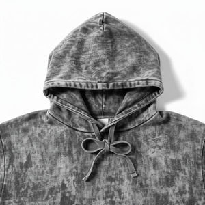 Custom Design 100 % Cotton High Quality Acid Wash <b>Pullover</b> <b>Men</b> Hoodies With distressing Heavyweight Top Selling <b>Men</b> Hoodies - Product Image 3