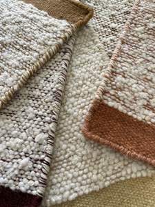 เบาะขนสัตว์แบบหนาสมัยใหม่ (0.6-1 นิ้ว) พรมปูพื้นทรงสี่เหลี่ยมผืนผ้าทอมือ ผ้าฝ้ายขนปานกลาง เหมาะสำหรับห้องโถง ห้องนั่งเล่น ห้องรับประทานอาหาร - Product Image 3