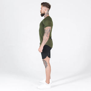 Camiseta de Compresión Deportiva de Manga Corta para Hombre, Camiseta Deportiva para Gimnasio, Sudadera para Correr, Transpirable, con Logotipo Personalizado - Product Image 4