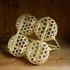Handwoven Bamboo <b>Hanging</b> <b>Basket</b> Rustic Farmhouse Decor Natural Storage <b>Basket</b> <b>Wall</b> <b>Hanging</b> Organizer Supplier - Product Image 6