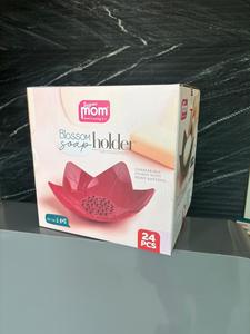 ชุดจานวางสบู่พลาสติกรูปดอกบัว Anax Blossom ดีไซน์ทันสมัย เป็นมิตรกับสิ่งแวดล้อม ทนทาน พร้อมที่ระบายน้ำ กันลื่น 3 ชิ้น เหมาะสำหรับใช้ในบ้าน ห้องน้ำ โรงแรม - Product Image 1