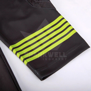 เสื้อฮอกกี้น้ำแข็งสีดำเขียวแบบกำหนดเองสำหรับผู้ชาย คอวี แขนยาว ผ้าโพลีเอสเตอร์ระบายความชื้น ซับลิเมชั่น สำหรับทีม - Product Image 6