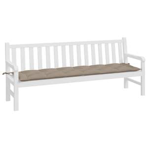 Coussin de banc de jardin extérieur en tissu Oxford taupe avec rembourrage en fibres creuses – Coussins et oreillers d'extérieur haut de gamme - Product Image 3