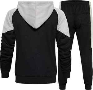 Ensemble de survêtement polaire athlétique pour homme, personnalisé, imprimé, hiver, vente en gros, ensemble de jogging à capuche, respirant, séchage rapide, coton - Product Image 5