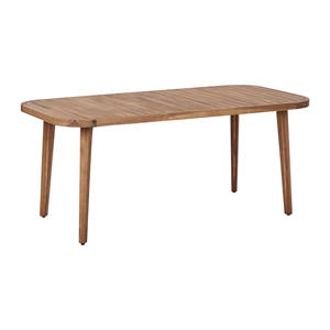 Ensemble de table et chaises pliantes pour salle à manger, mobilier moderne pour l'extérieur, ensemble de salle à manger en teck massif pour le jardin - Tasya - Product Image 6