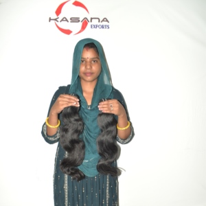Extensions de cheveux indiens Remy lisses double trame, noir naturel, cuticules alignées, pointes pleines, vente en gros - Product Image 3
