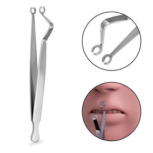 Pinzas para Perforación de Cartílago de Oreja, Acero Inoxidable, Instrumento Quirúrgico Manual ENT, Herramienta de Clase I para Procedimientos Auriculares Precisos - Product Image 1