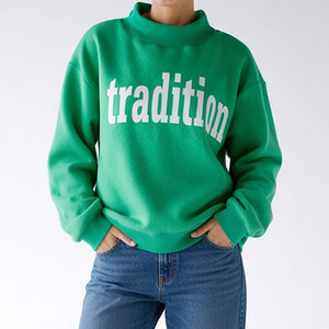 Oversized Women Mock Neck Pullover Soft Casual Sweatshirt Relaxed Long Sleeve Fit Cozy Everyday Design Trendy Wear - Product Image 4