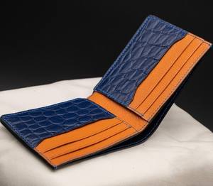 Handmade Luxury 100% Alligator Leather <b>Wallet</b> for <b>Men</b> Short Length Credit <b>Card</b> Holder with Gift Option Made in Vietnam - Product Image 5