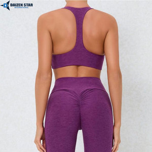Plus Size Yoga Set Women High Waist Leggings Sports Bra Gym Workout Clothes Set - Product Image 3