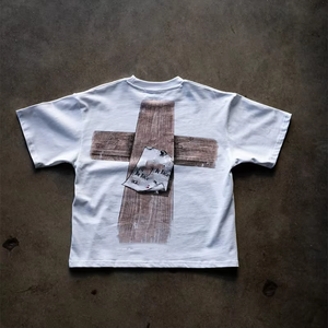 Custom Manufacturer 300gsm Oversized <b>Tshirt</b> Tee Vintage Sun Fade T-shirt Acid Wash Heavyweight Graphic Cropped Boxy t Shirt Men - Product Image 3