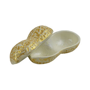 Bol de service de fruits secs en métal en forme d'arachide fête de fête cadeaux de mariage conception bols décoratifs en métal - Product Image 1