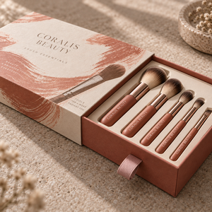 Boîte d'emballage coulissante personnalisée CORALIS Brush Essentials - Product Image 4