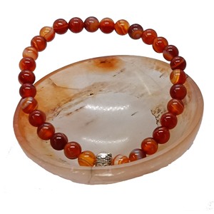 High quality Red Carnelian Crystal Gemstone Buddha Bead Bracelet Fashion Charm Jewelry for Men Women for Energy Meditation - Product Image 5