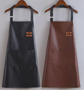 SALUBRIOUS SPORTS Heavy-Duty Leather Apron for Professional <b>BBQ</b> Cooking High Quality Customized Logo Unisex Cowhide Split - Product Image 5