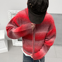 Pull-over en tricot jacquard imprimé numérique à manches longues, fin et chaud, classique, pour homme, collection automne