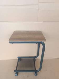 Chariot de rangement à roulettes Lumetal en acier léger, durable et décoratif, à 2 niveaux, portable, pour intérieur, maison, bureau, Vietnam - Product Image 6