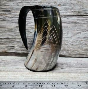 buffalo horn mugs buffalo horn drinking mugs hand made mugs eco friendly 100% natural <b>drinkware</b> <b>accessories</b> - Product Image 4