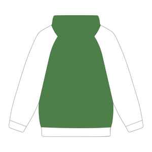 Sweat à capuche à manches raglan vert émeraude de la sororité Iota Phi Lambda, année de fondation 1929, manches blanches, vêtements à lettres grecques, haut pour femme - Product Image 2