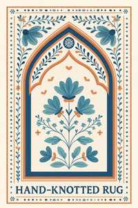 เสื่อสวดมนต์อิสลามสำหรับผู้ใหญ่ผ้าวูลถักมือหรูหรา - Product Image 4