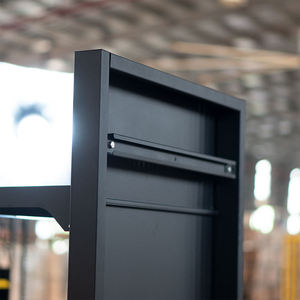 Metallic 3-<b>Shelf</b> Vertical Galvanized Stable Solid Base Supermarket <b>Shelves</b> for Grocery Store-OEM Service - Product Image 5