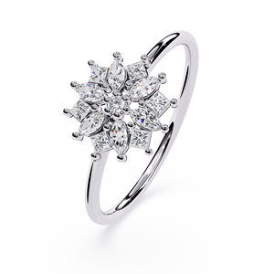 Bijoux Loista avec diamant cultivé en laboratoire certifié IGI Gia, bague en diamant CVD, bagues en diamant véritable pour femmes - Product Image 2