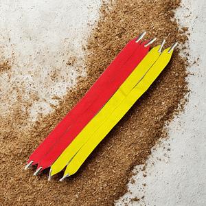 Cuerda Plana de Poliéster con Diseño Espigado Amarillo y Colorido, de 1.8 cm de Ancho, con Punta Metálica, Alta Resistencia, Colores Personalizados, Asa para Bolsa de Compras DONG - Product Image 4