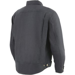 Blouson de motard en cuir noir pour homme 2025, certifié CE, à manches longues, renforcé de fibres d'aramide, pour la course automobile et la moto - Product Image 5