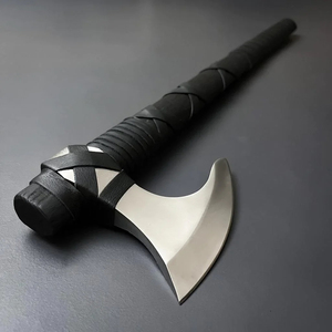 Hand-Forged Tomahawks Hatchet with 3 5/8in High Carbon Steel Blade High Quality Leather Sheath Ash Wood <b>Handle</b> 3-Year Warranty - Product Image 5