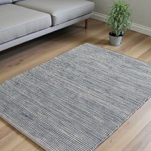 Alfombra Plana Tejida a Mano con Rayas Abstractas de Lana, Alfombra Ecológica para Mascotas, Ideal para Sala de Estar y Dormitorio - Product Image 3