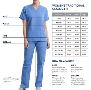 Conjunto de Uniforme Médico Personalizado al por Mayor para Mujer, Cuello en V, Elástico, con Pantalones Jogger, para Hospital, Consultorio Dental, Salón de Belleza - Product Image 6