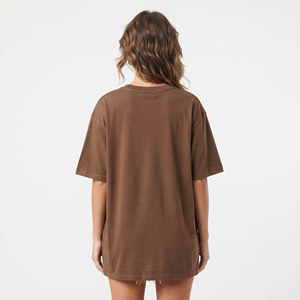 Fashionable 100%Cotton Oversize <b>T</b>-<b>shirt</b> High Quality Oversized <b>t</b> <b>Shirt</b> for Women OEM ODM service quick dry - Product Image 5
