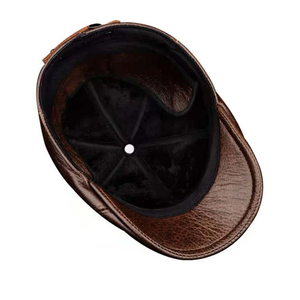 Béret Ajustable en Peau de Mouton pour Hommes, Style Européen et Américain, Quatre Saisons, Premium, pour Personnes Âgées, Plage, Décontracté, Vintage, Tendance - Product Image 6