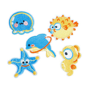 Factory Wholesale Embroidery Patch Custom Fine Stitch Applique Badge for Jackets Hats Shirts Bags Clothing Heat <b>Press</b> Iron On - Product Image 4